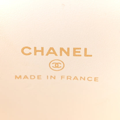 Chanel Caviar Quilted Enamel Coco Casino Mini Vanity Case With Chain White 6 of 10