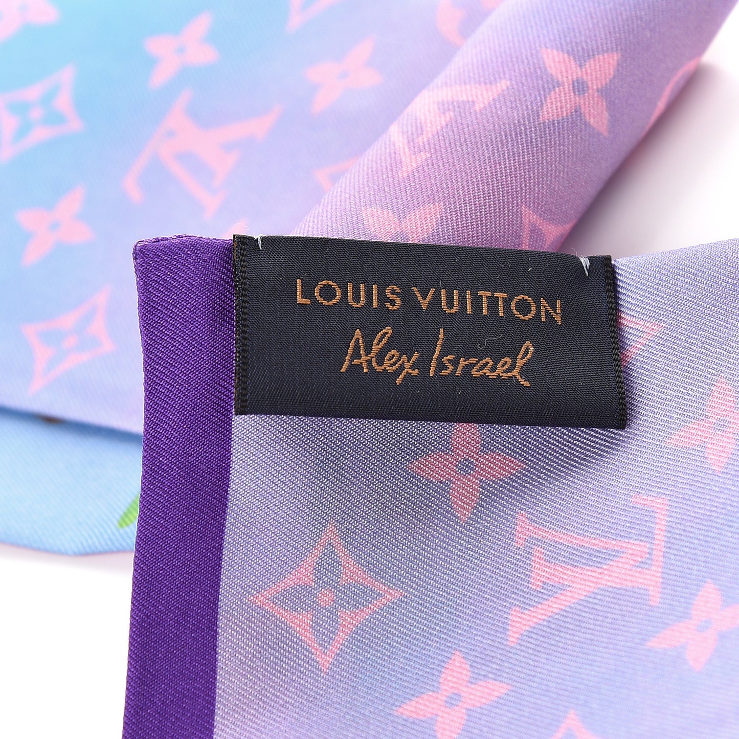 Silk Monogram Desperado Bandeau Blue