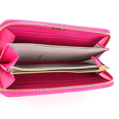 Fendi Vitello Elite Zip Around Wallet Ciclamino 5 of 7
