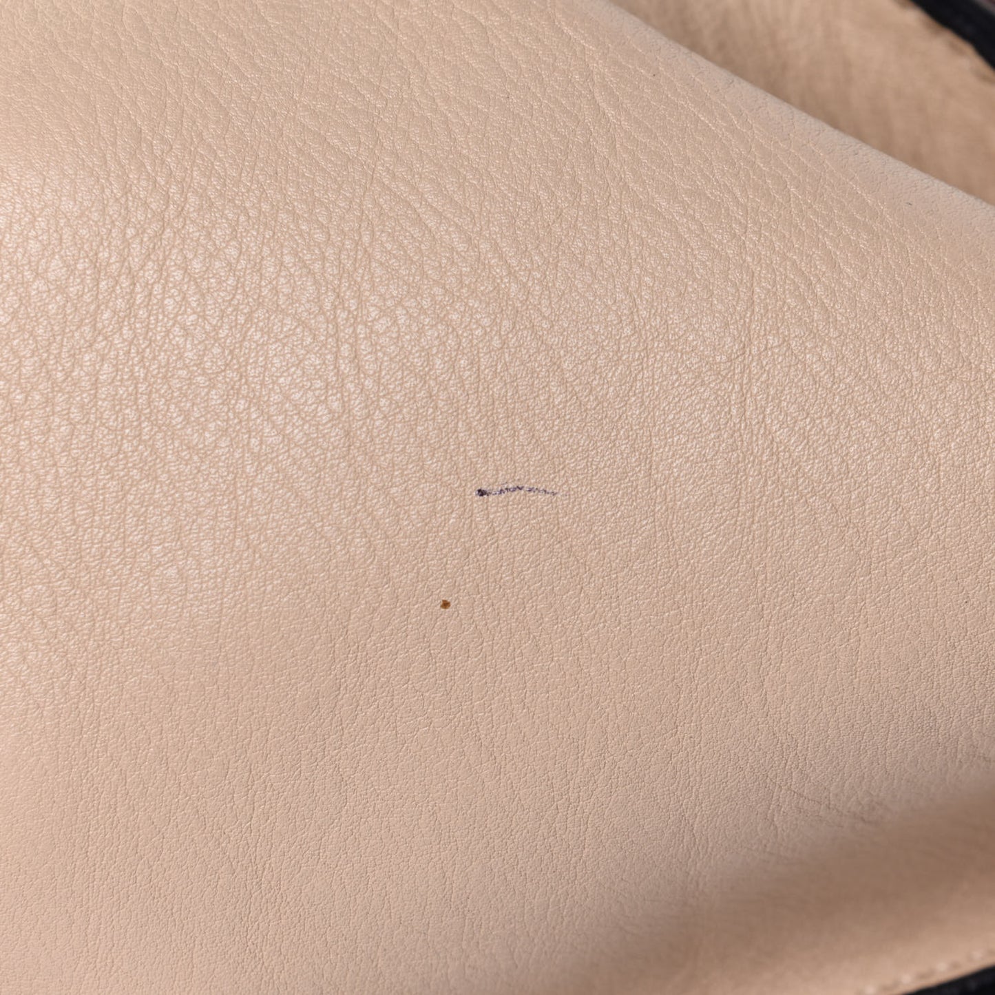 Calfskin Linen Micro Tri-Color Luggage Beige