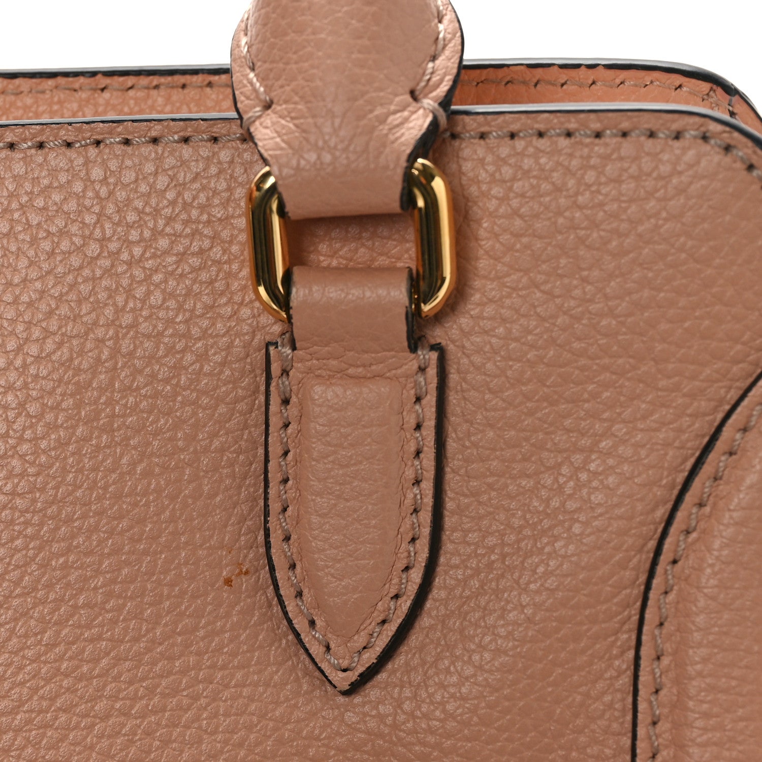 Alexander McQueen Pebbled Calfskin Mini Skull Padlock Zip Around Tote Boudoir 7 of 9