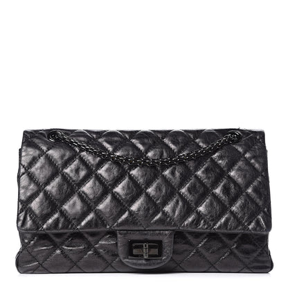 Chanel Metallic Aged Calfskin Quilted 2.55 Reissue 227 Flap So Black 1 of 15