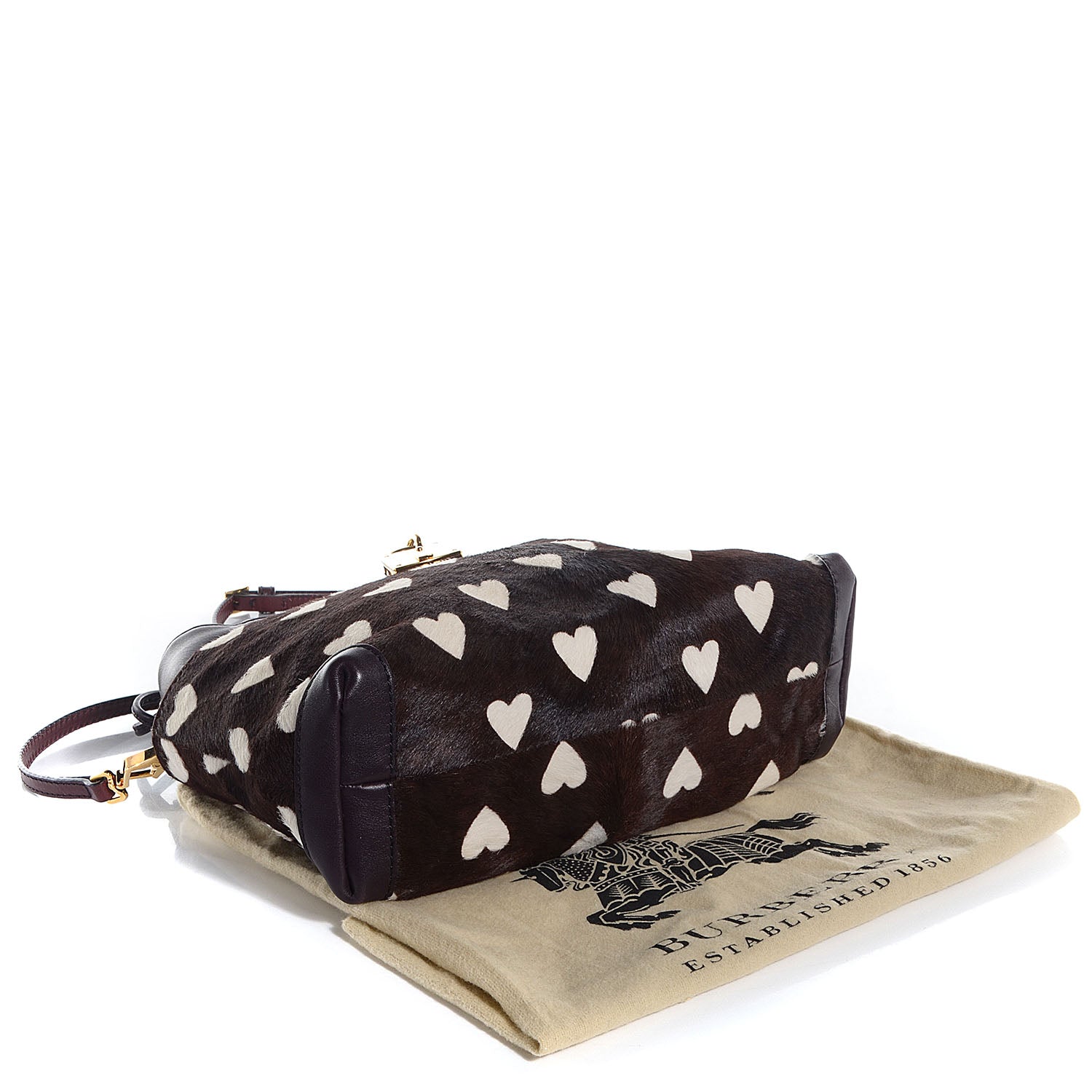 Burberry Calf Hair Little Crush Burgundy 7 of 13