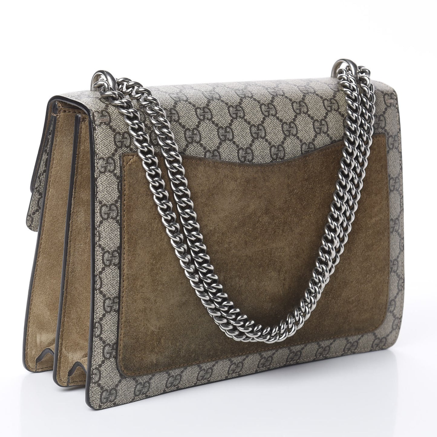 GG Supreme Monogram Medium Dionysus Shoulder Bag Taupe