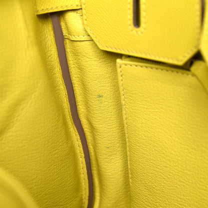 Hermes Epsom Birkin 35 Lime 10 of 18