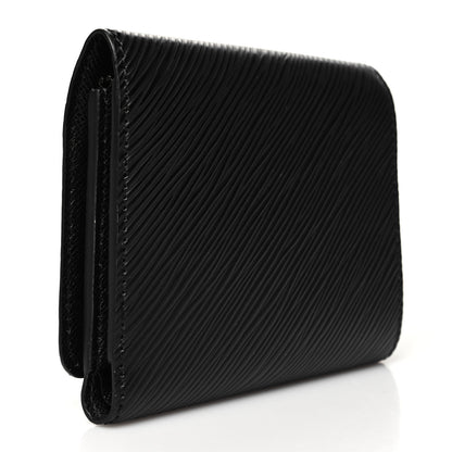 Louis Vuitton Epi Twist Compact Wallet Black 3 of 9