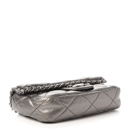 Chanel Calfskin Mini Chain Me Flap Dark Grey 5 of 11
