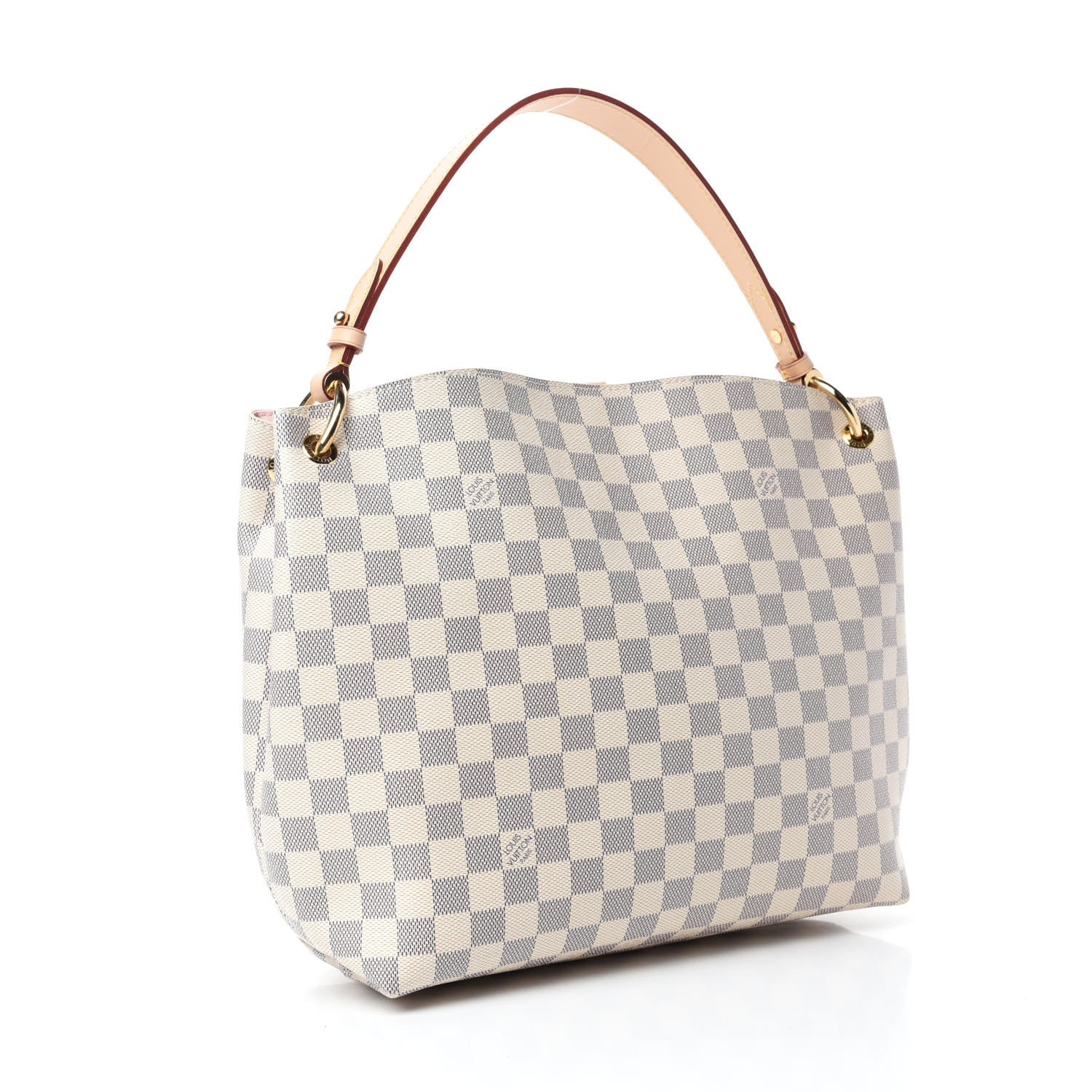 Louis Vuitton Damier Azur Graceful PM Rose Ballerine 3 of 11