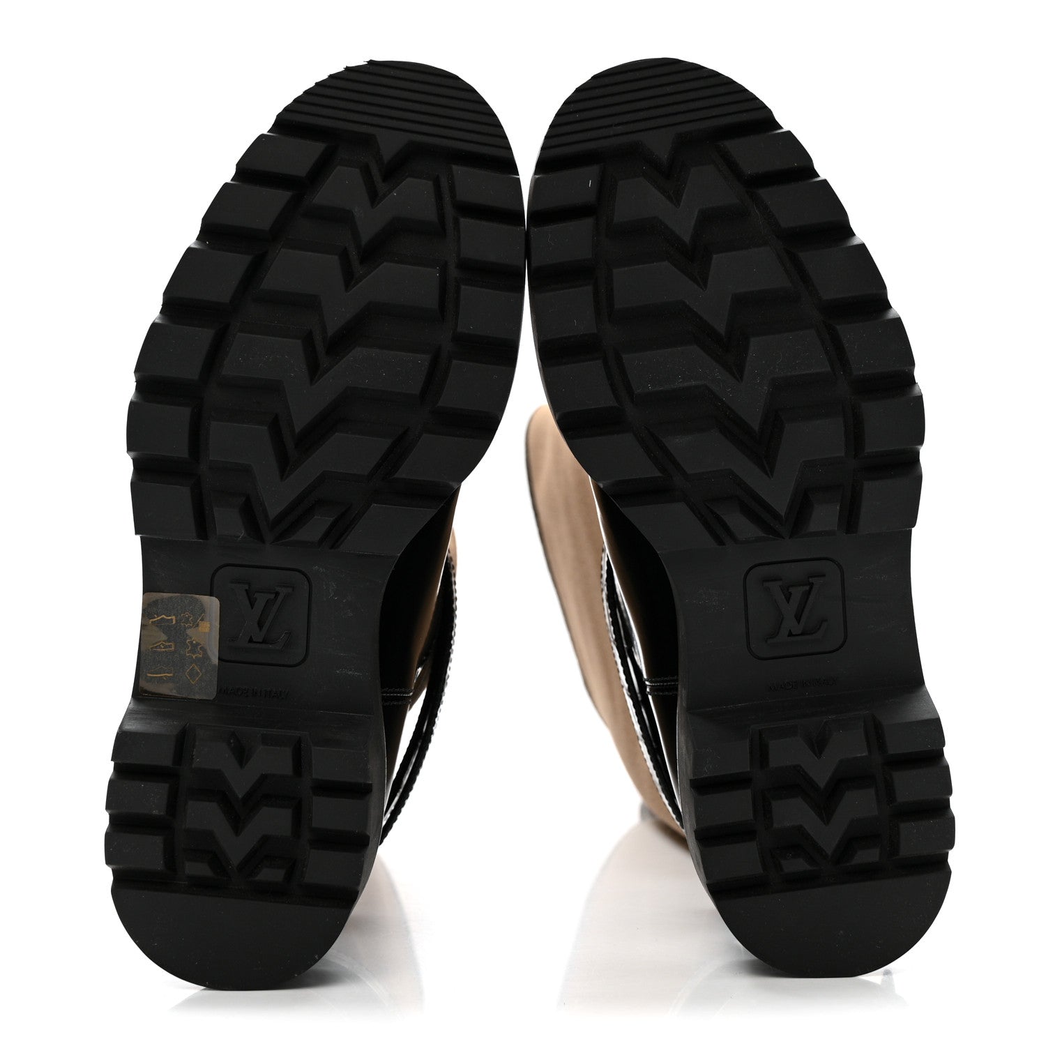 Louis Vuitton Canvas Calfskin Territory Flat High Ranger Boots 37 Khaki 5 of 10