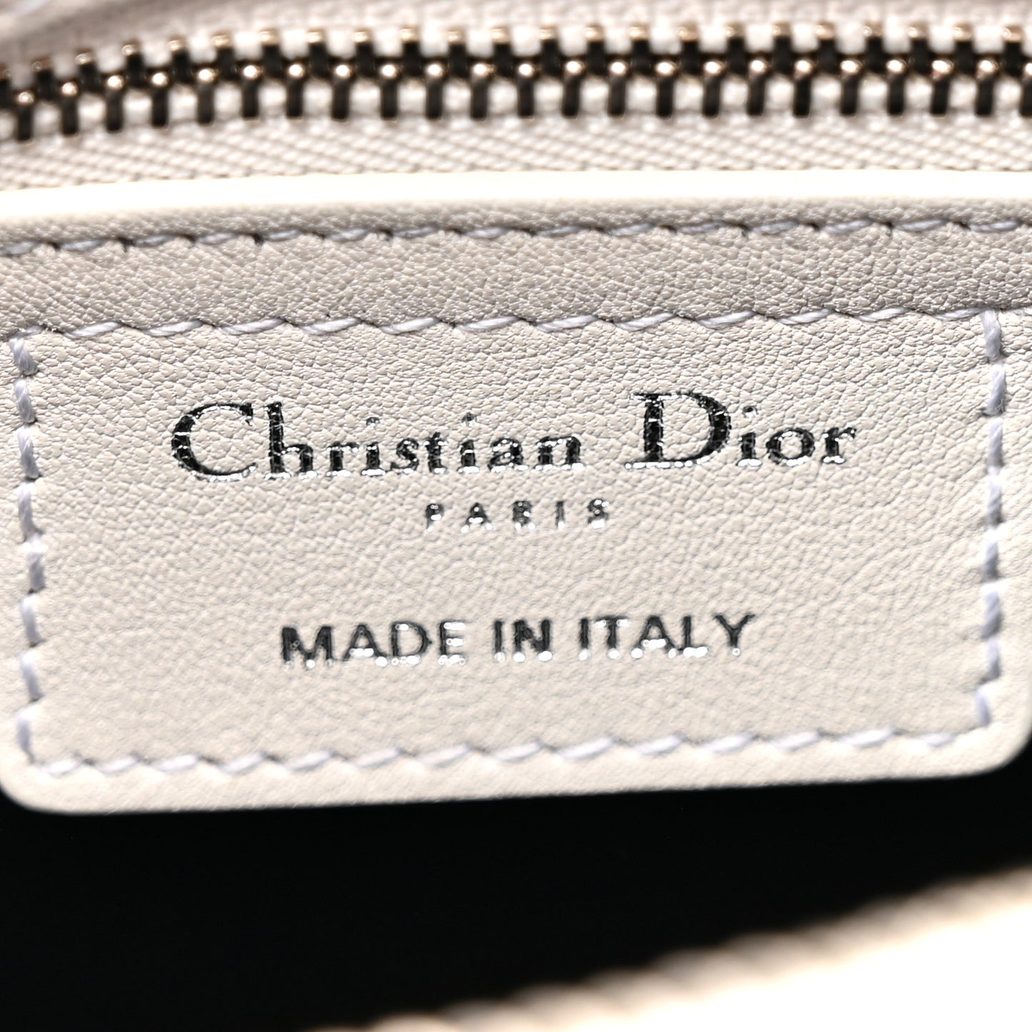 Smooth Calfskin Patch Embellished Medium Lady Dior White