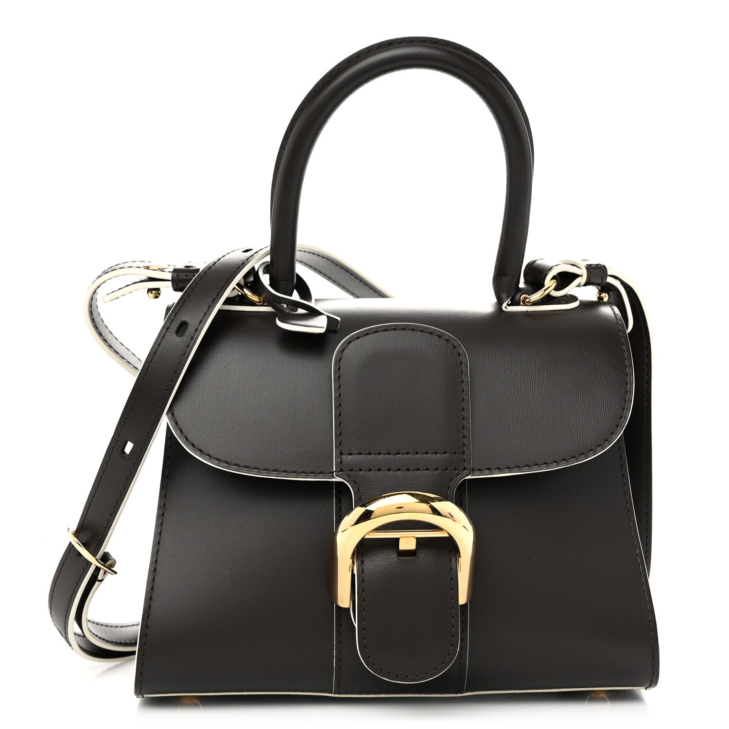 Delvaux Box Calfskin Mini Brillant Satchel Brown 1 of 10