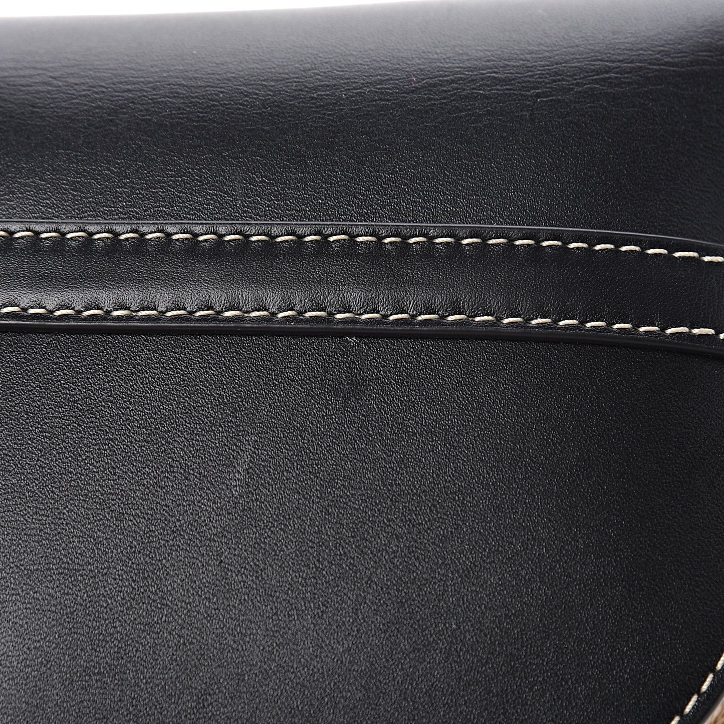 Calfskin Raffia Mini Gate Crossbody Bag Natural Black
