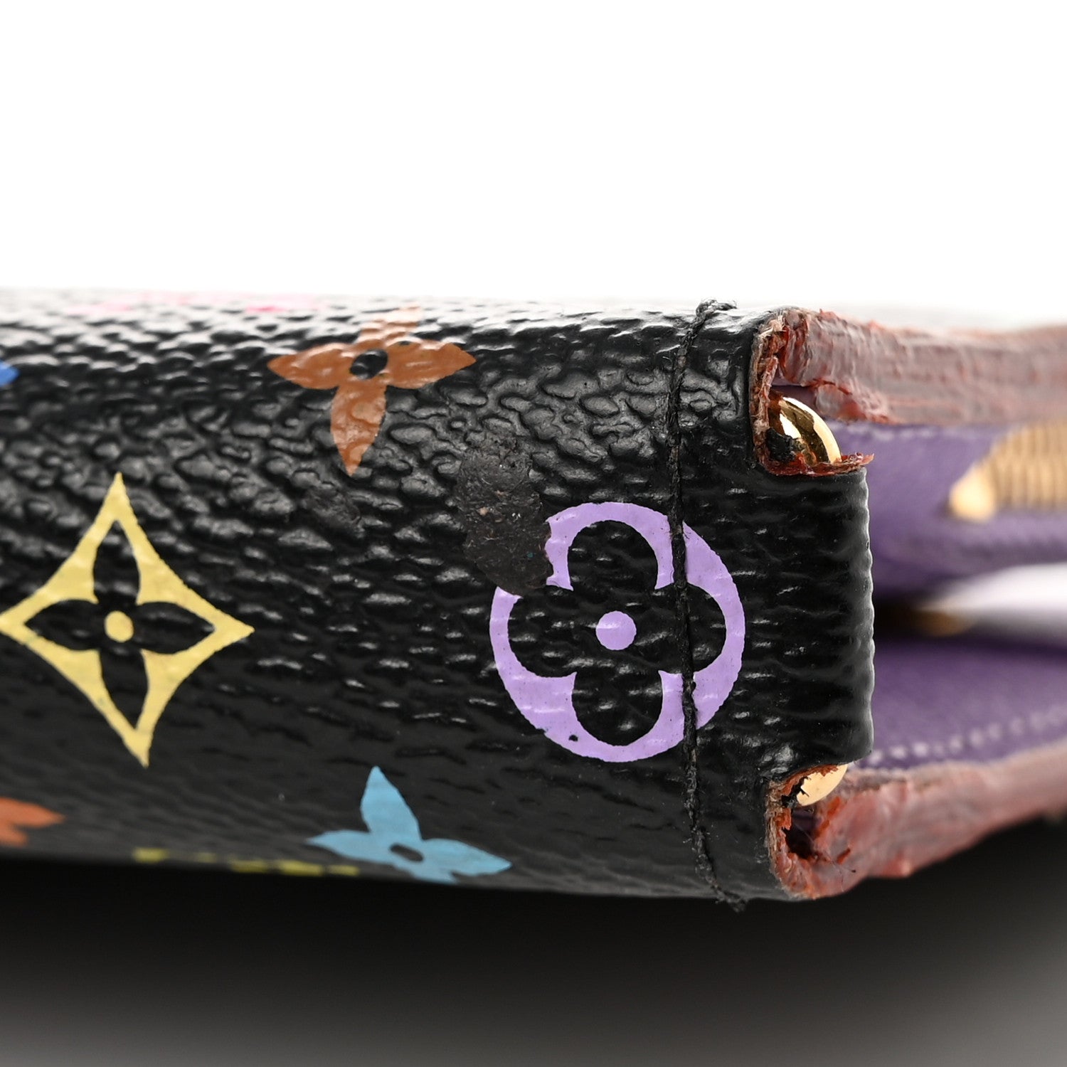 Louis Vuitton Monogram Multicolor Insolite Wallet Black Violet 22 of 26