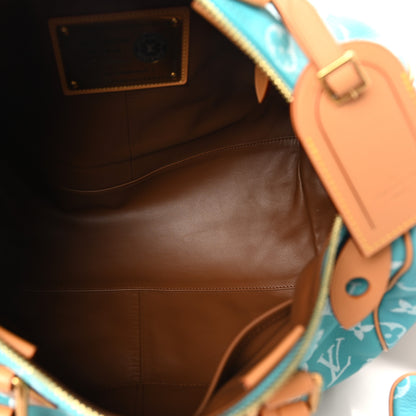 Louis Vuitton Calfskin Monogram Speedy P9 Bandouliere 40 Turquoise 6 of 10