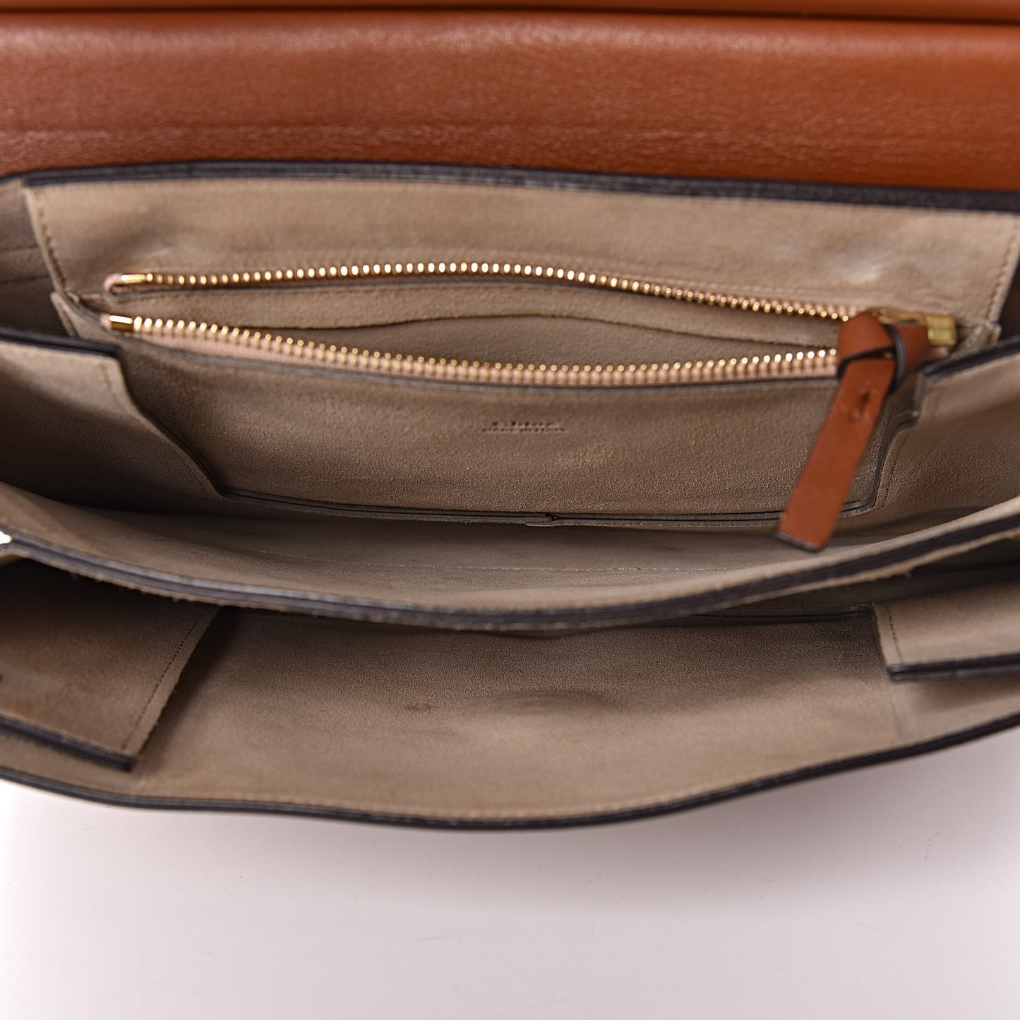 Suede Calfskin Medium Faye Shoulder Bag Tobacco