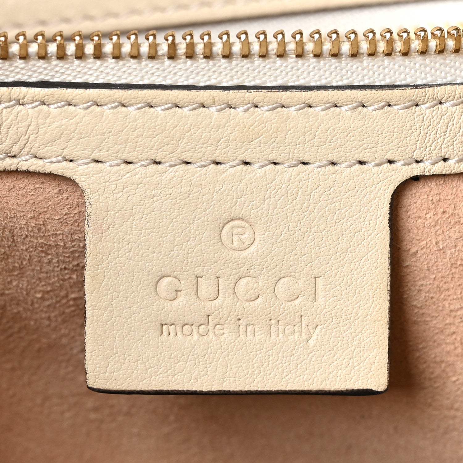 Gucci GG Supreme Monogram Medium Padlock Tote White 6 of 11