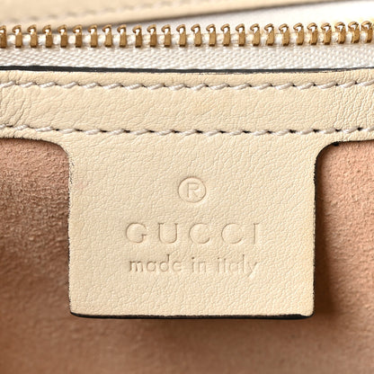 Gucci GG Supreme Monogram Medium Padlock Tote White 6 of 11