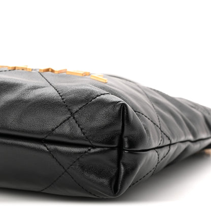 Chanel Shiny Calfskin Quilted Mini Chanel 22 Black 10 of 10