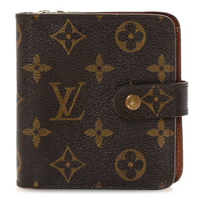 Louis Vuitton Monogram Compact Zippe Zipped Wallet 1 of 6