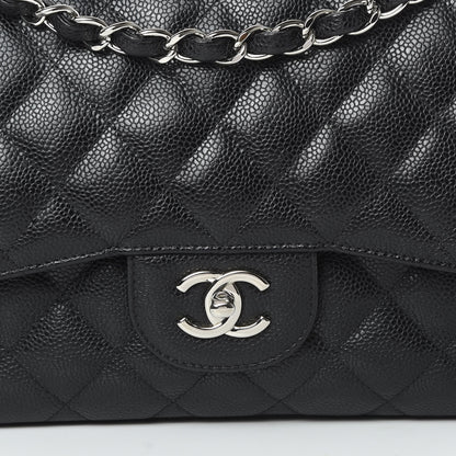 Chanel Caviar Quilted Jumbo Double Flap Black 8 of 16
