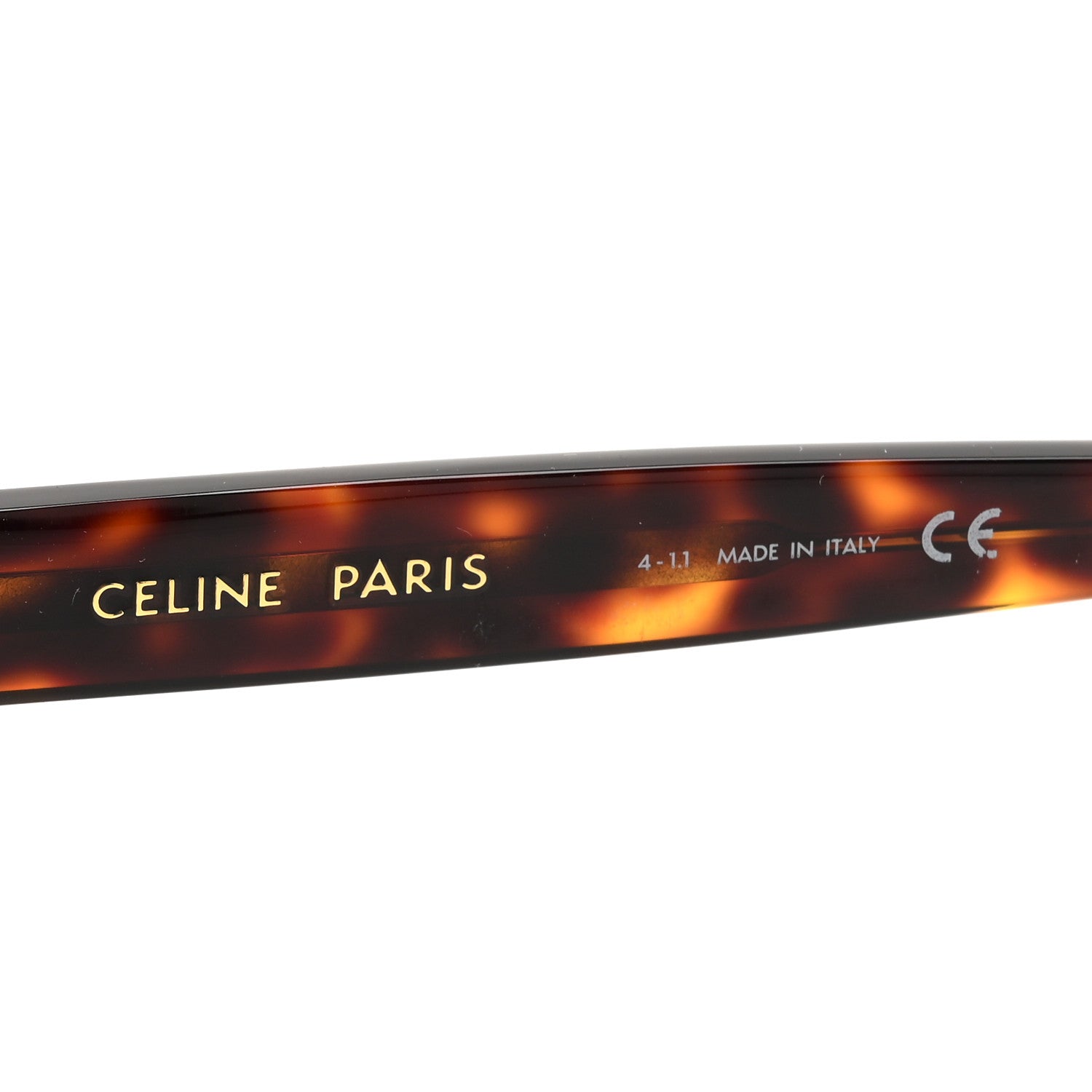Celine Acetate Cat Eye Sunglasses CL401931 Tortoise 6 of 7