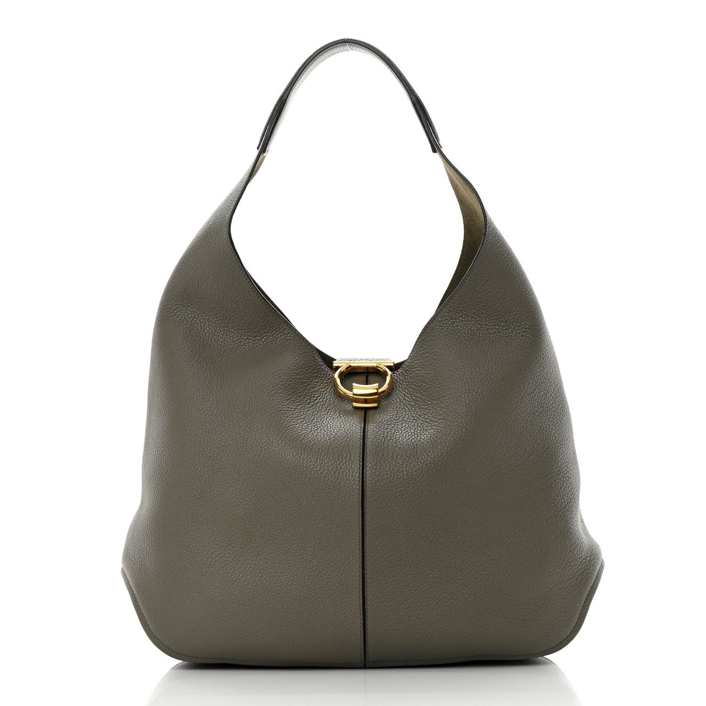 Calfskin Margot Hobo Grey