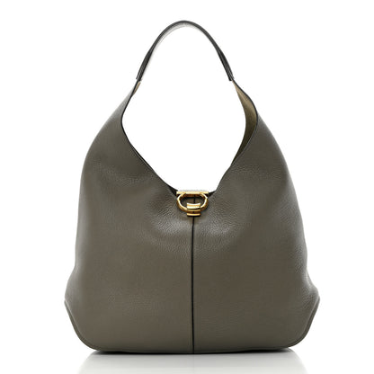 Salvatore Ferragamo Calfskin Margot Hobo Grey 3 of 12