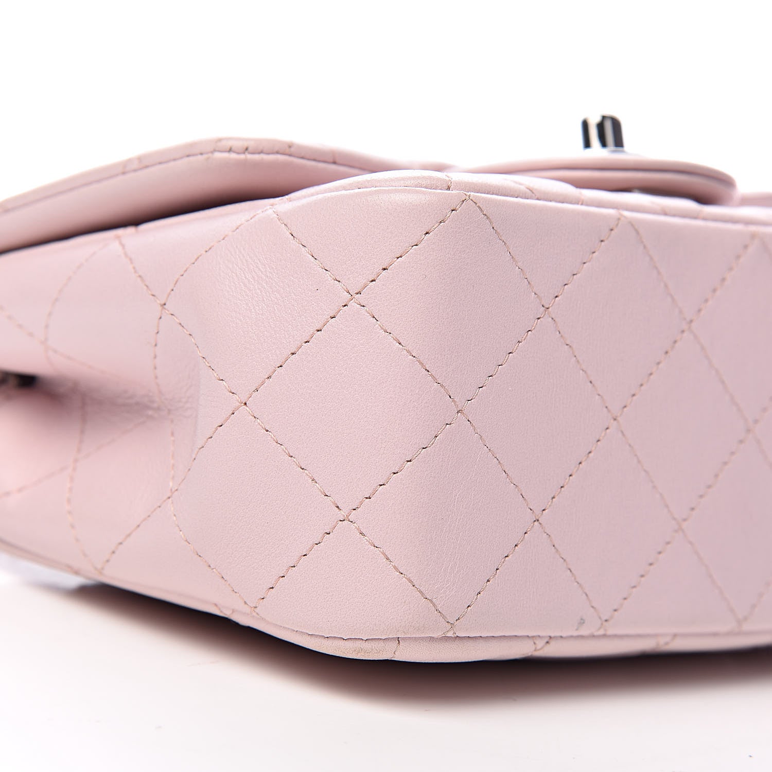 Chanel Lambskin Quilted Mini Square Flap Light Pink 12 of 15