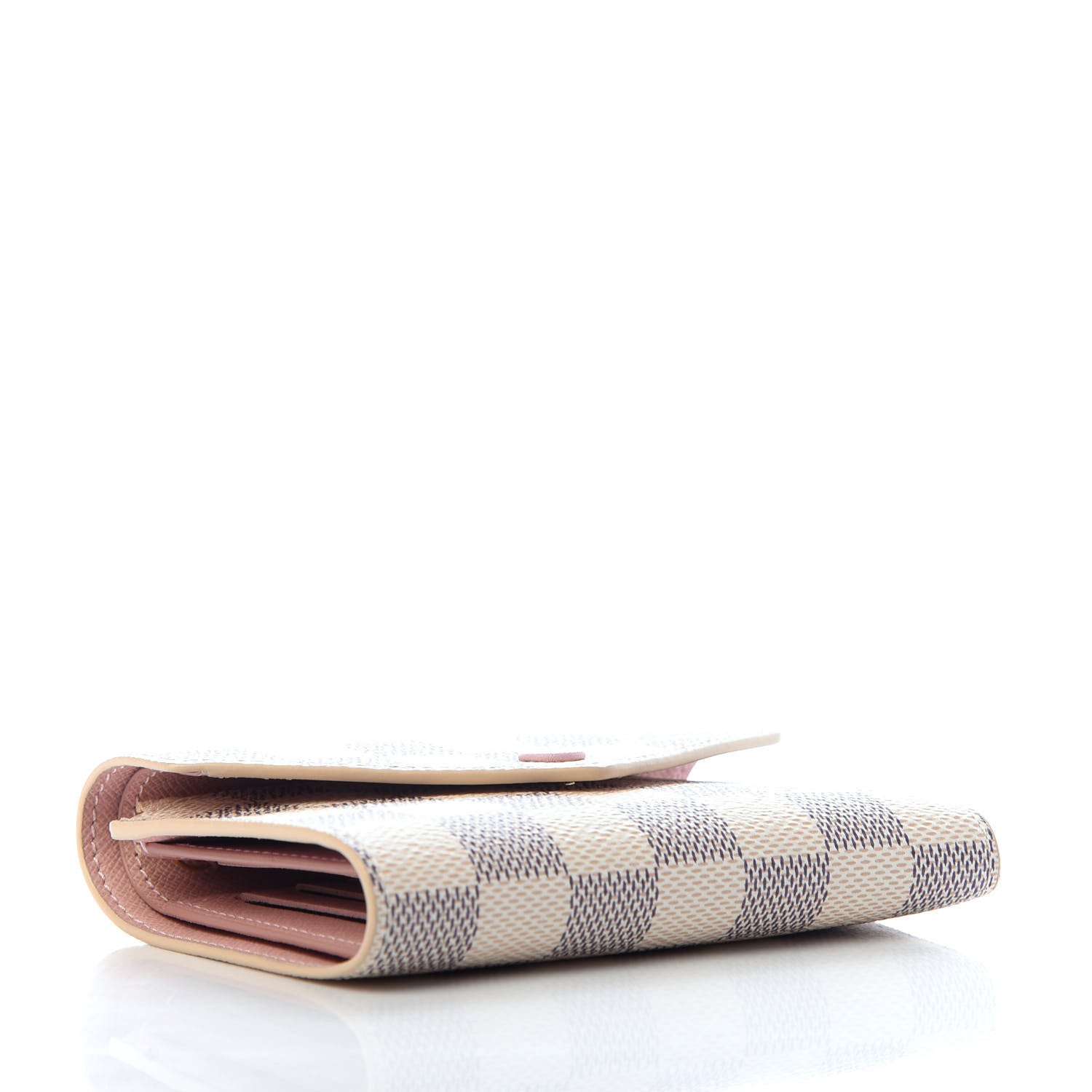 Louis Vuitton Damier Azur Victorine Wallet Rose Ballerine 4 of 8
