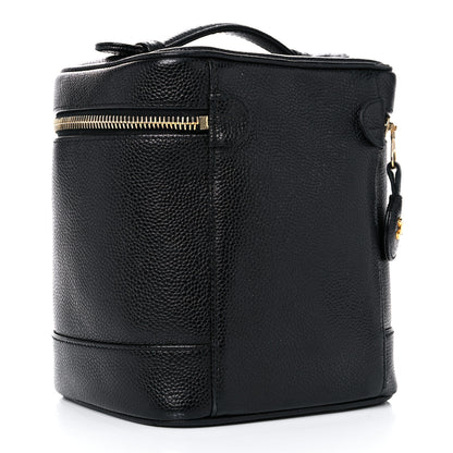 Chanel Caviar Vanity Cosmetic Case Black 3 of 18