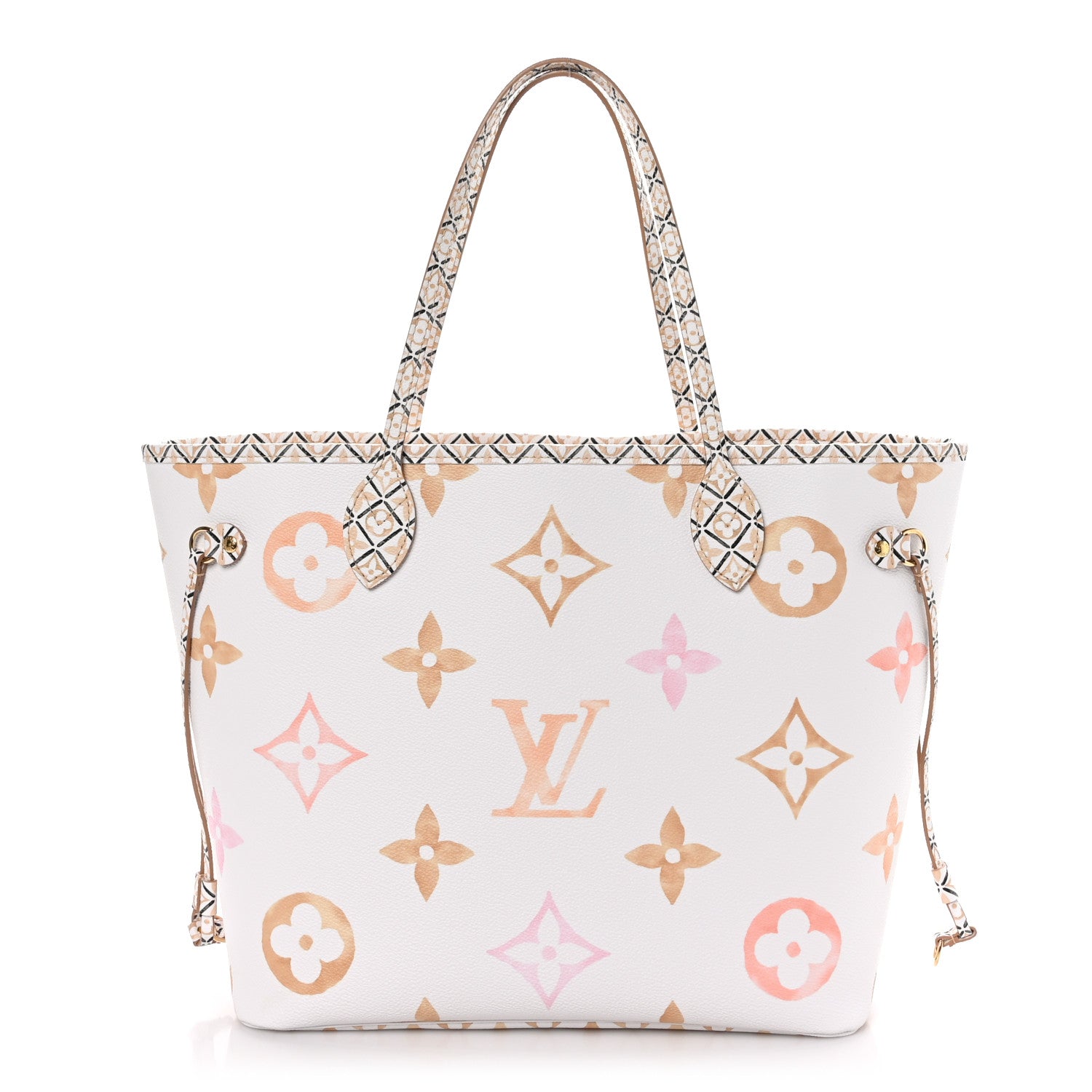 Louis Vuitton Monogram Giant By The Pool 2.0 Neverfull MM Beige 1 of 10