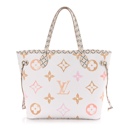 Louis Vuitton Monogram Giant By The Pool 2.0 Neverfull MM Beige 1 of 10