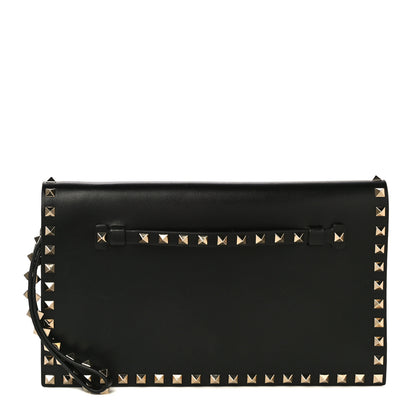 Valentino Garavani Nappa Rockstud Wristlet Clutch Black 1 of 19