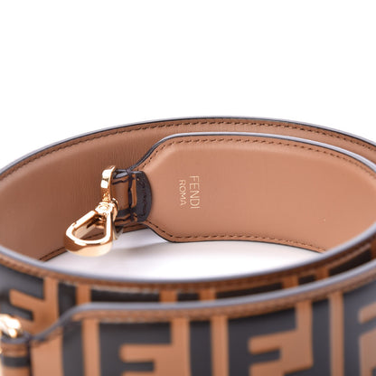 Fendi Calfskin FF 1974 Embossed Strap You Tobacco Black 5 of 7