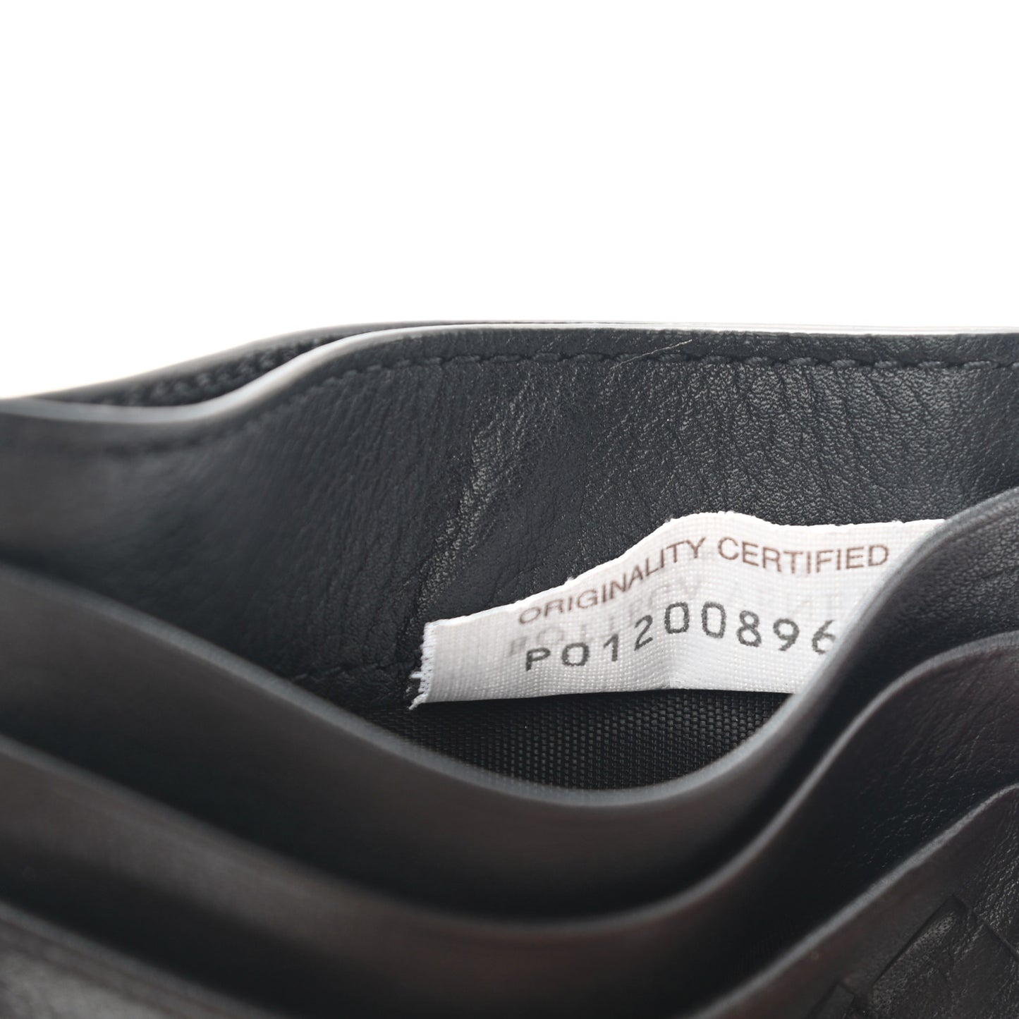 Nappa Intrecciato Card Holder Black