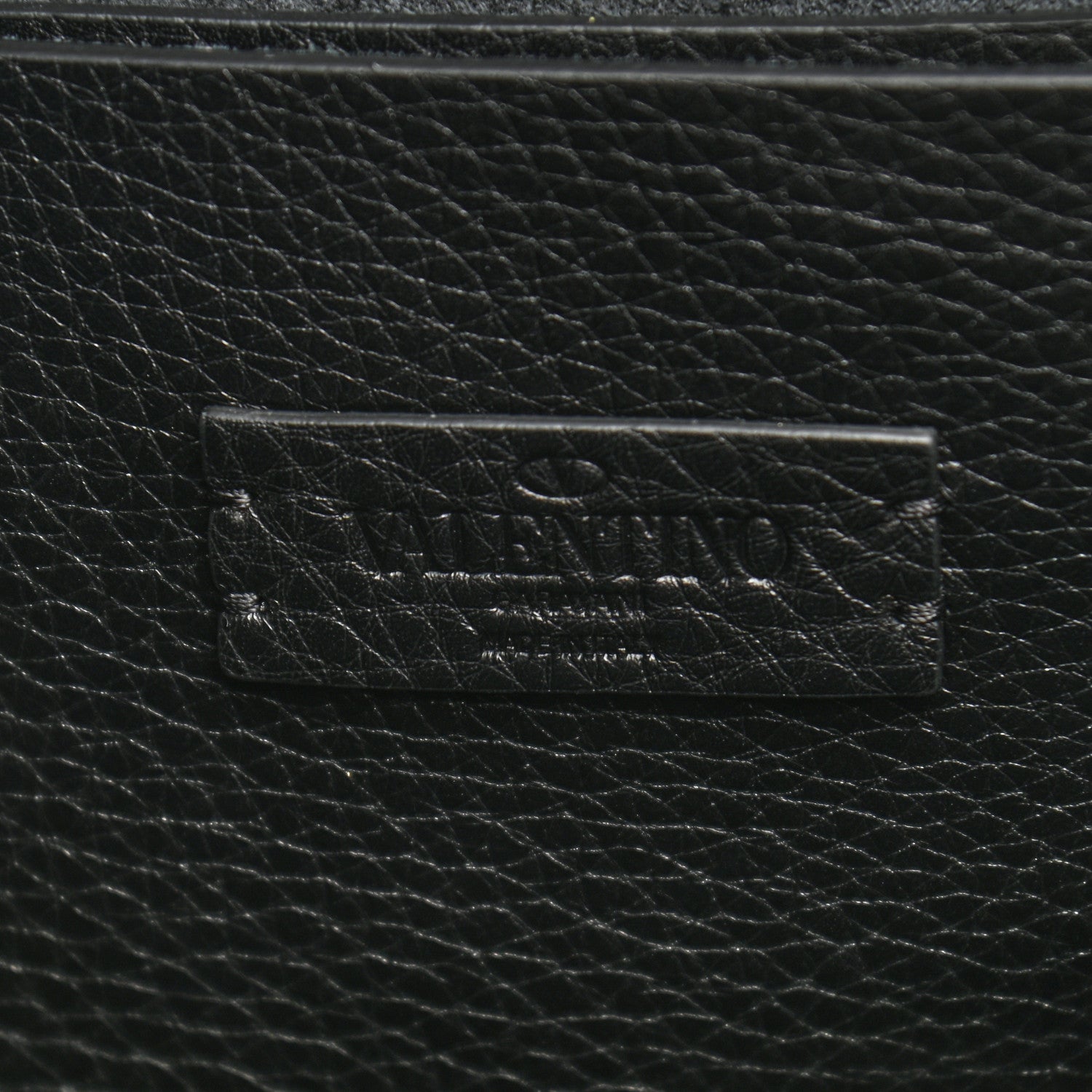 Valentino Garavani Calfskin Logo Embossed Crossbody Bag Black 6 of 9