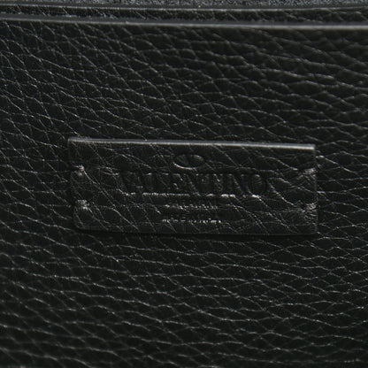 Valentino Garavani Calfskin Logo Embossed Crossbody Bag Black 6 of 9