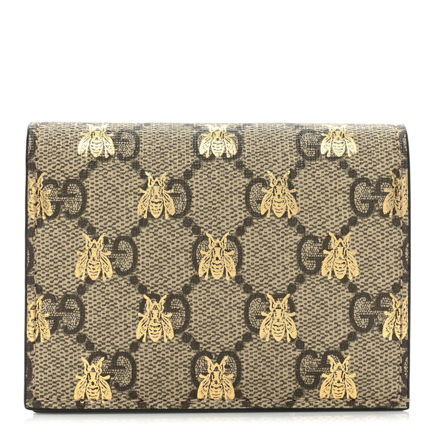 Gucci GG Supreme Monogram Bee Print Card Case 1 of 11