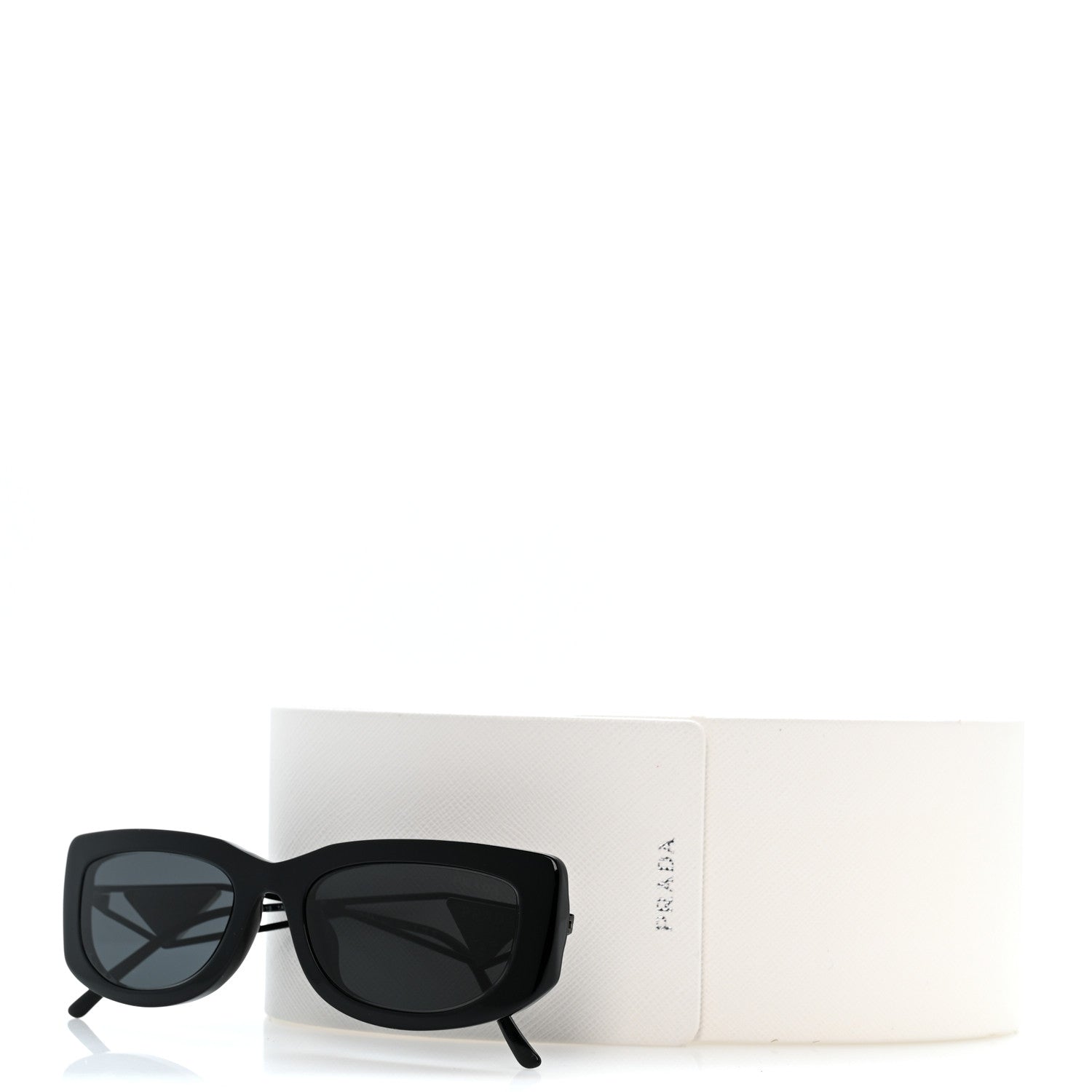 Prada Acetate Sunglasses SPR 14Y Black Slate Gray 9 of 9