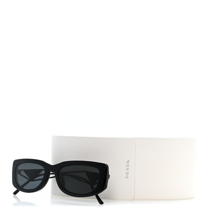 Prada Acetate Sunglasses SPR 14Y Black Slate Gray 9 of 9