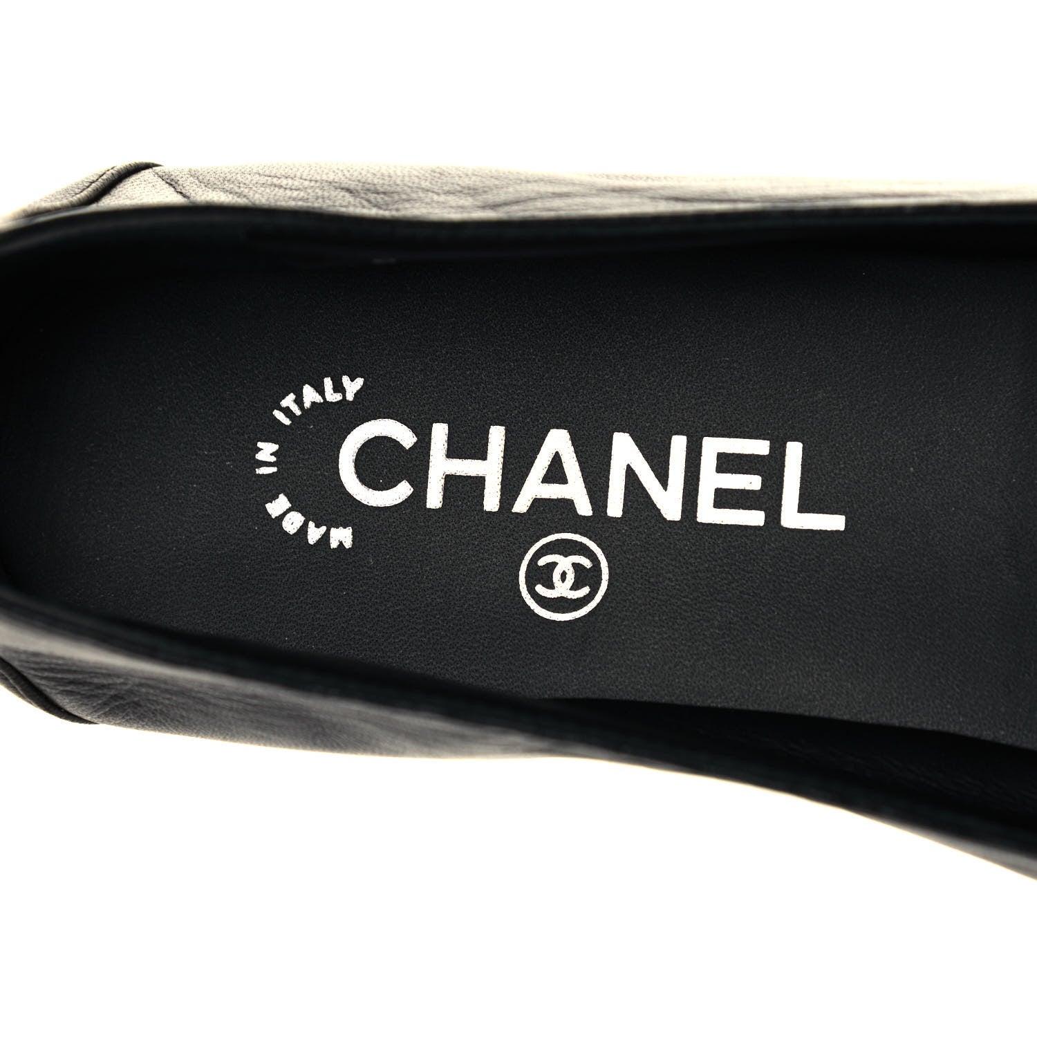 Chanel Calfskin CC Chain Loafers 42 Black 7 of 8