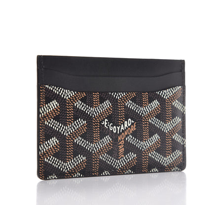 Goyard Goyardine Saint Sulpice Card Holder Black 3 of 7