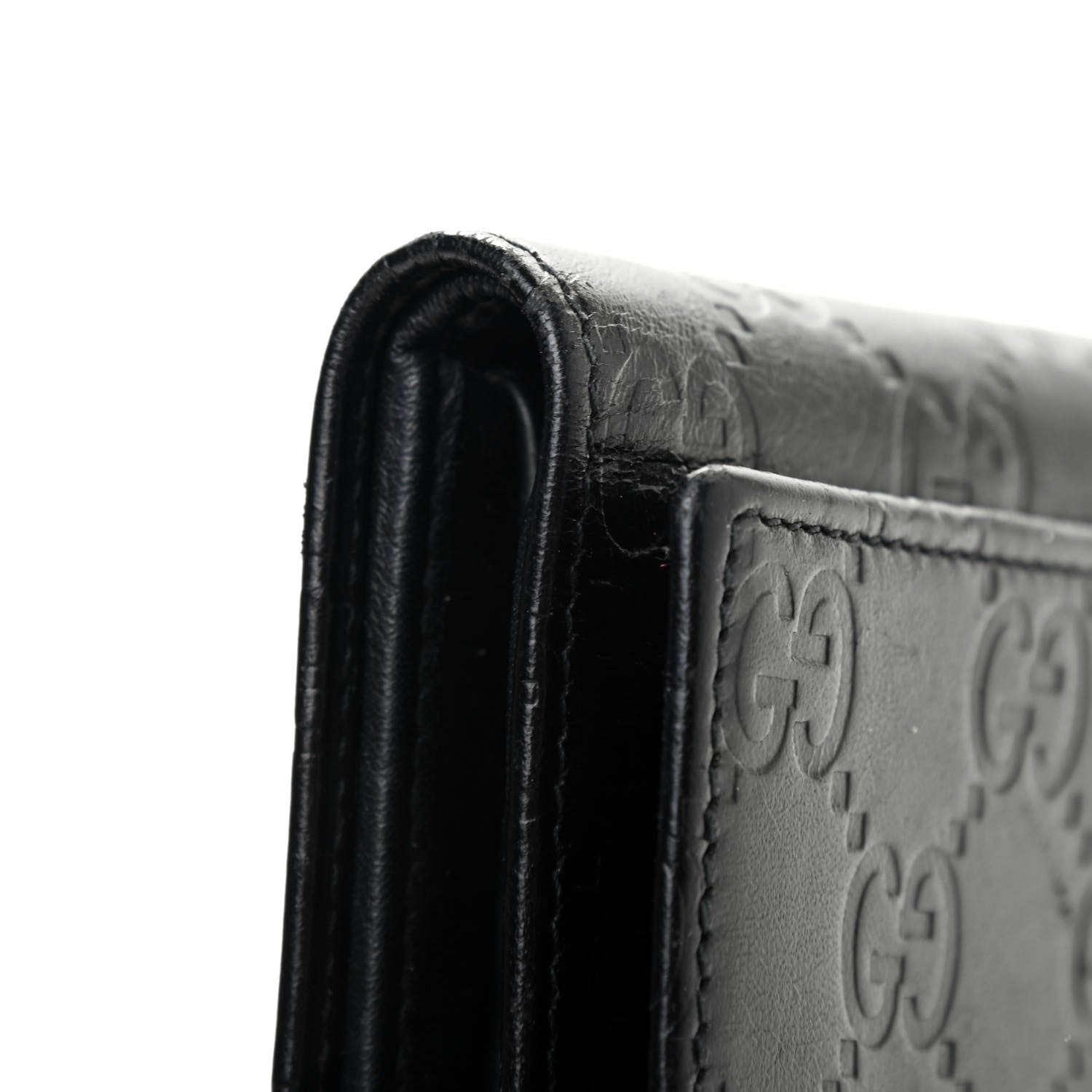 Gucci Guccissima Continental Flap Wallet Black 11 of 13