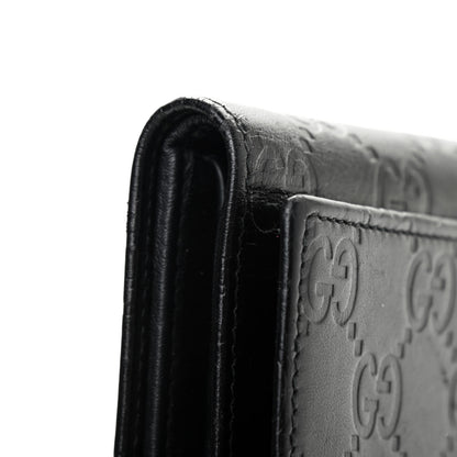 Gucci Guccissima Continental Flap Wallet Black 11 of 13