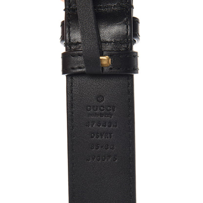 Gucci Calfskin Matelasse GG Marmont Belt Bag 85 34 Black 8 of 9