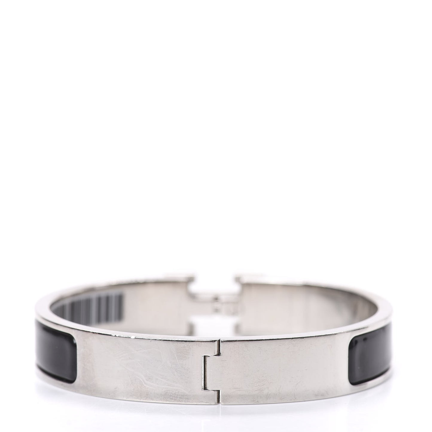 Enamel Narrow Clic Clac H Bracelet GM Black