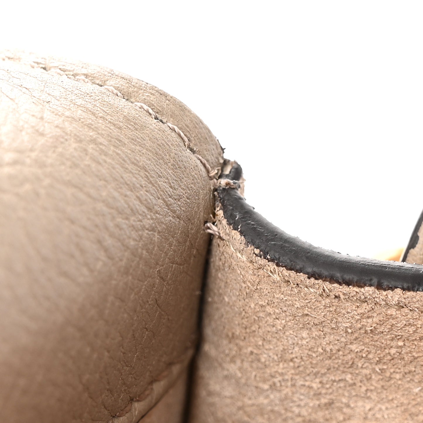 Calfskin Suede Small Nile Bracelet Bag Motty Grey