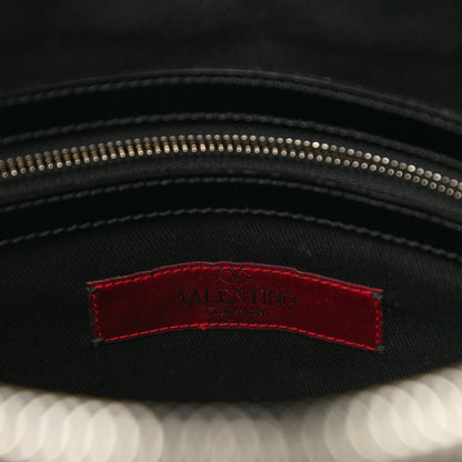 Valentino Garavani VALENTINO Patent Maizeon Studded Tote Black 5 of 8