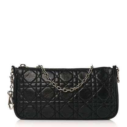 Christian Dior Lambskin Cannage Lady Dior Pochette Black 1 of 8