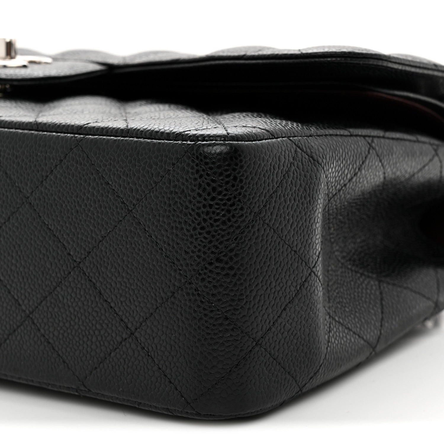 Chanel Caviar Quilted Jumbo Double Flap Black 10 of 12